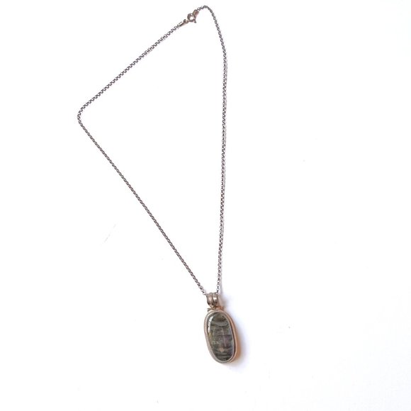 Silver & Moonstone Necklace - Picture 3 of 4